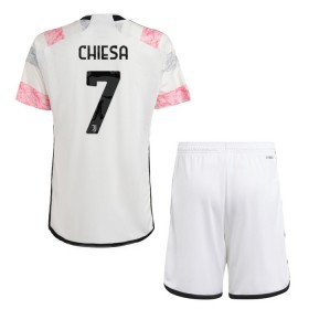 Juventus Chiesa 7 Venkovní 2023-24 - Dětské Fotbalové Dresy (S/S)